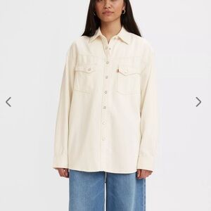 Levi's Off-White oversized Western Shirt